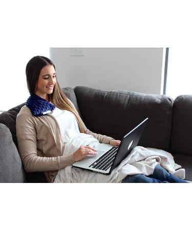 Lavender Scented Weighted Heating Pad for Neck and Shoulders - Cordless Aromatherapy Relaxation Gift for Mom, Dad, Women, Men - Hot and Cold Compress - Buy Online on GoSupps.com