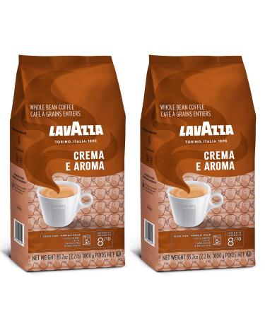 Lavazza Crema e Aroma - Coffee Beans, 2.2-Pound Bag - Pack of 2 Coffee 2.2 Pound (Pack of 2)