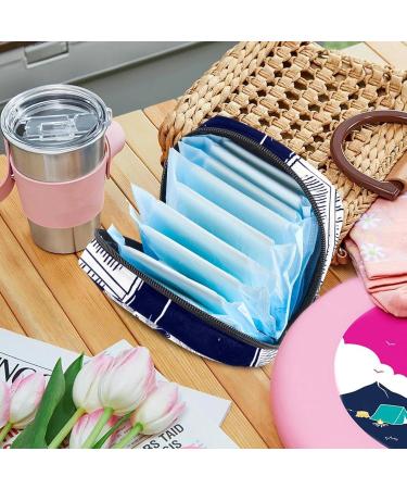 Portable Women's Napkin Storage Bag - Cat-Themed Menstrual Cup Pocket & Feminine Storage for First Periods - Buy Online on GoSupps.com