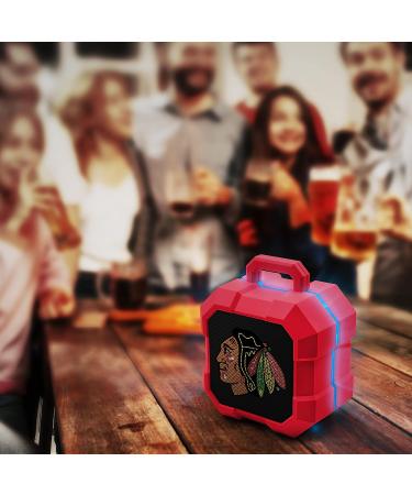Chicago Blackhawks NHL ShockBox LED Wireless Bluetooth Speaker - SOAR - Buy Online on GoSupps.com