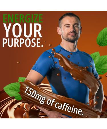 Driving Energy - Caffeinated Energy Bite Size - Dark Chocolate Mint Energy Fuel with 150mg Caffeine - Long-Lasting Energy for Gym, Workout, Adults - Great Taste - Low Carb - Healthy Snack - 30 Count - Buy Online on GoSupps.com