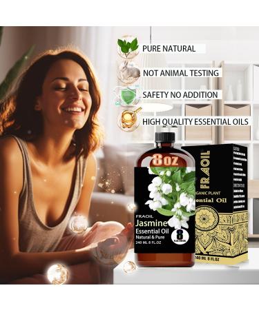 Jasmine Essential Oil 8 Fl Oz and Lotus Essential Oil 16 Fl Oz for Diffuser Humidifier Yoga Cleaning DIY Candle Soap Making Perfume Gift for Essential Oils - Buy Online on GoSupps.com