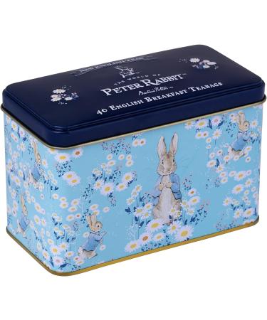 New English Teas Daisies Peter Rabbit Tea Tin with 40 English Breakfast Teabags - Buy Online on GoSupps.com