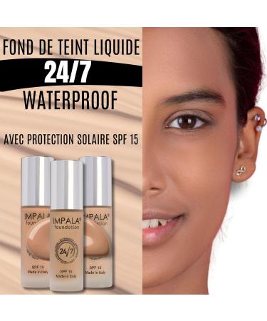 Impala - 24/7 Waterproof Foundation Color Sand N 04 | Long-Lasting Makeup | With Sun Protection SPF15 | 30ml - Buy Online on GoSupps.com