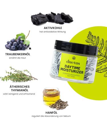  DUETUS Day cream - Natural vegan cosmetic - Size: 50 ml - Buy Online on GoSupps.com