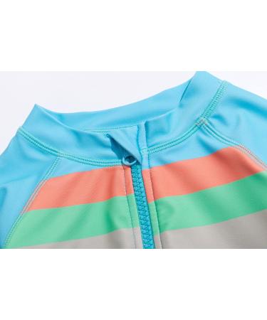 Bonverano Baby Boys Swimsuit | UPF 50+ Sun Protection | Full-Length Zipper | 12 Months | Blue / Grey - Buy Online on GoSupps.com