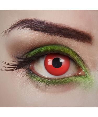 aricona contact lenses daily lenses - red contact lenses colored - devil eyes - Halloween contact lenses without strength for Halloween & costume parties