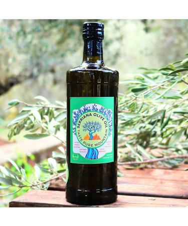 Serriana Premium Extra Virgin Olive Oil - Spanish Mediterranean Mountains - 750ml Glass Bottle - Buy Online on GoSupps.com
