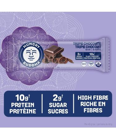 HUNGRY BUDDHA Bars - Plant Based Protein Bars - Vegan Nutrition Bars - Low Sugar Healthy Snacks - Gluten Free Snack Bars - Peanut Free - Protein Bar - Keto Bar - 12 Count Chocolate Lovers Variety Pack Chocolate Lovers Pack - Buy Online on GoSupps.com