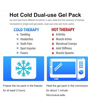 Koo-Care XL Flexible Gel Ice Pack for Injuries - Hot Cold Compress for Pain Relief & Swelling - Shoulder, Arm, Back, Hip, Knee, Shin, Foot - Reusable & Extra Large 11 x 14 Inches - Pack of 2 - Buy Online on GoSupps.com