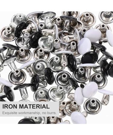 SOIMISS 100 Sets Rivet Leather Buttons Shoes Embellishment Leather Repair Studs Accessories Brass Assorted Color 1X1X1CM - Buy Online on GoSupps.com