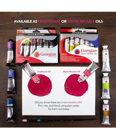 Daler-Rowney Georgian Oil Paint Aluminium Tube 1.28oz - 38 ml Titanium White - Buy Online on GoSupps.com