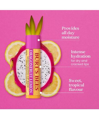 Burt's Bees Spring Surprise Set: Dragonfruit Lemon Lip Balm & Lemon Butter Cuticle Cream - Easter Basket Stuffers for Her - Buy Online on GoSupps.com