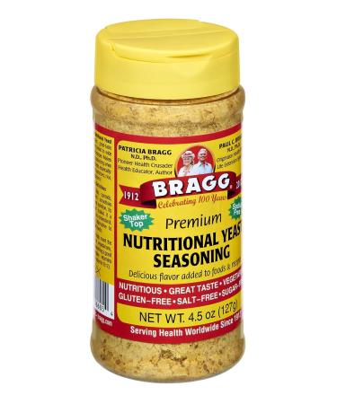 Bragg Seasoning Nutritional Yeast 4.5oz (Pack of 12) - Organic Vegan Superfood - Buy Online on GoSupps.com