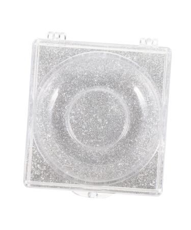 6pi ces Bo tes De Rangement Transparentes Pour Faux Avec Paillettes Organisateur Pratique Pour Beaut Et Salon 6.2x2cm argent