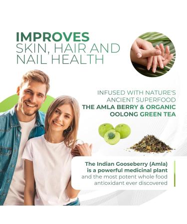 Amla Powder & Decaf Green Tea Superfood Supplement 20x Ultra Concentrated Amla Oolong Tea and Indian Gooseberries Organic Vegan 90 Servings 90 Servings (Pack of 1) - Buy Online on GoSupps.com