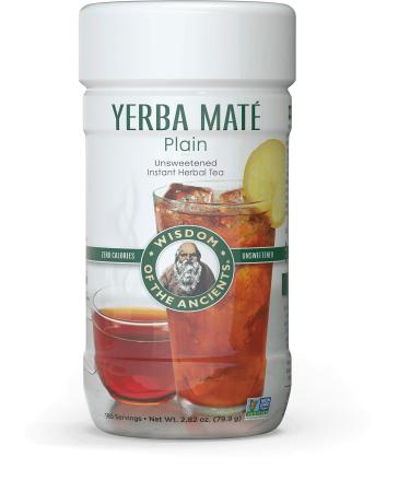 Wisdom Natural Wisdom of the Ancients Yerba Mate Plain Unsweetened Instant Tea 2.82 oz (79.9 g)