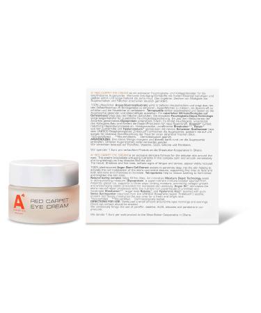 A4 Red Carpet Eye Cream - High-Dose Anti-Aging for Dark Circles Puffiness & Wrinkles | 15ml Clean Beauty with Natural Ingredients - Buy Online on GoSupps.com