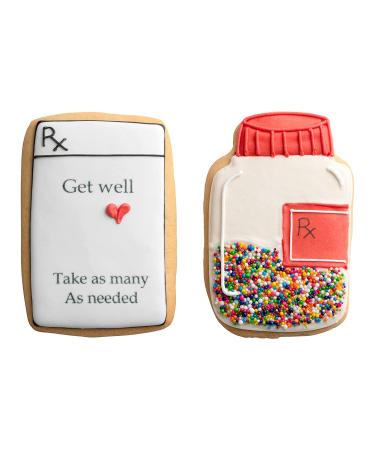 CustomCookies Gourmet Get Well Cookie Gift Basket | Treat Someone Special - Buy Online on GoSupps.com