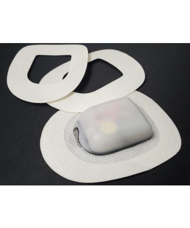 7 Overlay Patches for Flexible Shield Covers for Omnipod 5 & Dash : Flexible Pump Overlay Guard Shield Cover + 7 Premium Adhesive Patches (White)