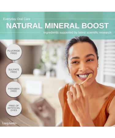 LongJuvity Hydroxy Pro Nano Hydroxyapatite Probiotic Toothpaste - Fluoride Free Toothpaste for Adults & Kids - Remineralizing for Sensitive Teeth & Gums - Mild Mint Flavor - USA Made Oral Care (3.5oz) - Buy Online on GoSupps.com