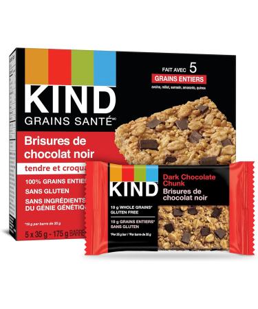 KIND Healthy Grains Bars Dark Chocolate Chunk Gluten Free 40 Count - Buy Online on GoSupps.com