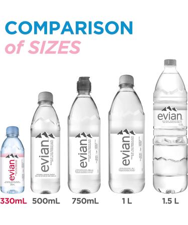 evian natural spring water 330 mL Bottles 4 x 6 Pack ( 24 count ) 330 ml (Pack of 24) - Buy Online on GoSupps.com