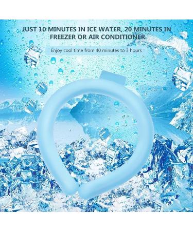 Cooling Neck Wrap Summer Cooling Neck Tube | Reusable Cooling Neck Scarf for Women Men Workers Outdoor Activities Shuying Blue Large - Buy Online on GoSupps.com