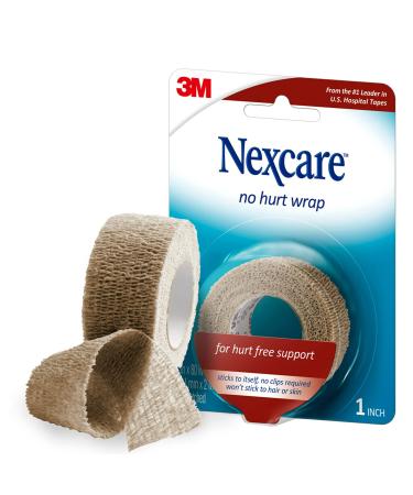 Nexcare No Hurt Wrap  1 in x 80 in  Unstretched
