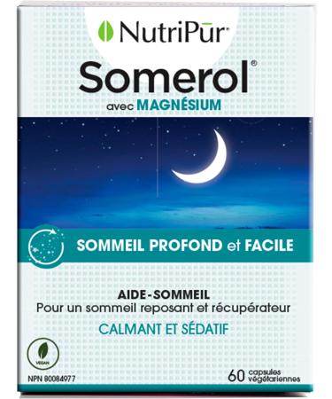 Nutripur Somerol - Sleep Aid 60 vegetarian capsules - Buy Online on GoSupps.com