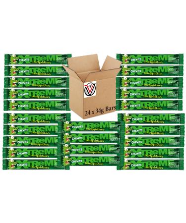 Chewits Xtreme Sour Apple Chews Chews 34g | VIMIX (24 Bars x 34g (Full Box)) - Buy Online on GoSupps.com