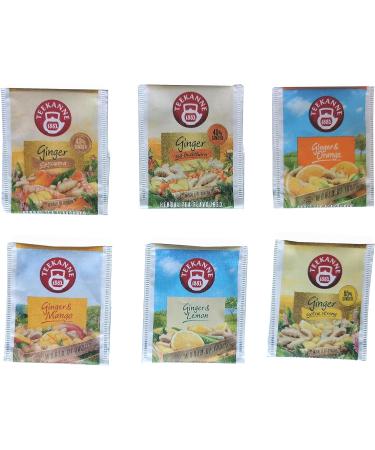 Teekanne World of Ginger Tea Selection Box 6 Flavours 5 Teabags of Each (Dekond gift) - Buy Online on GoSupps.com