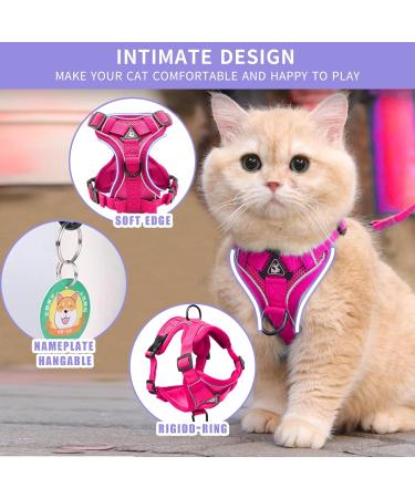 Buy Tikxlafe Adjustable Cat Dishes with 150cm Leash - Pink Cat Linen Set for Kittens - Buy Online on GoSupps.com
