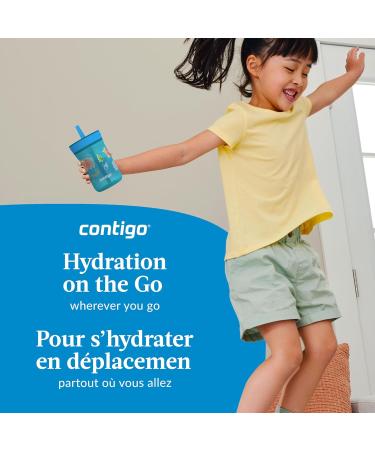 Contigo Leighton Kids Plastic Water Bottle Juniper Forest Harvest 14 oz - Buy Online on GoSupps.com