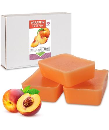 Kosmetex Peach Paraffin Bath for Hands & Feet - 2x 500ml Heating Wax Treatment - Paraffin Wax Spa - Ideal for Home Wax Warmers - Buy Online on GoSupps.com