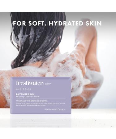 Relaxing Castile Natural Bar Soap - Lavender Oil | Nourishing Essential Oils for Dry & Sensitive Skin | 7 oz 8PK - Ideal for Women & Men - Buy Online on GoSupps.com