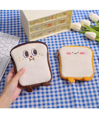 Plumdrop Nette Toast Reusable Sanitary Pad Bag | Eco-Friendly Organizer for Women | Brown Storage for Napkins & Make-Up - Buy Online on GoSupps.com