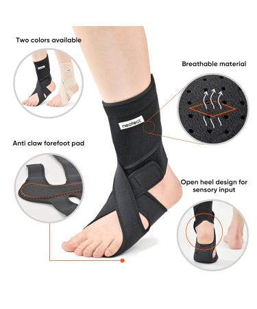 Drop Foot Brace - Adjustable AFO Ankle Brace for Walking | Stroke Recovery Support Comfortable & Breathable (Large/Right - Buy Online on GoSupps.com