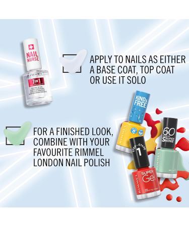 Rimmel London 7-in-1 Nail Care Base & Top Coat for Multi Benefits - Buy Online on GoSupps.com