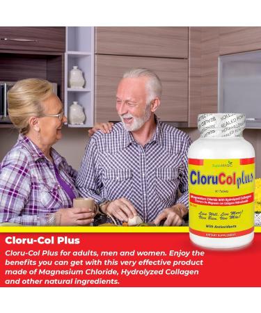 Cloru-Col Plus Magnesium Chloride & 500mg Collagen - Pack of 2 Dietary Supplement Tablets - Buy Online on GoSupps.com