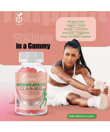 IMPACT Multivitamin for Women Gummies Daily Women Vitamins with A C D3 B12 - Biotin & Magnesium for Energy Endurance - Recovery & Immune Support Vegan 60 Count - Buy Online on GoSupps.com