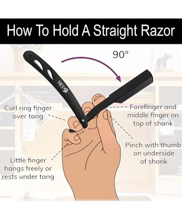 Maxylon Care Beard Razor - Premium Barbers Razor with 10 Double-Edged Blades | International Shipping Available - Buy Online on GoSupps.com