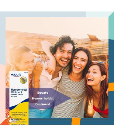 Equate Hemorrhoidal Ointment 2oz - Relief from Hemorrhoids - Includes Venancio sfridge Sticker - Buy Online on GoSupps.com