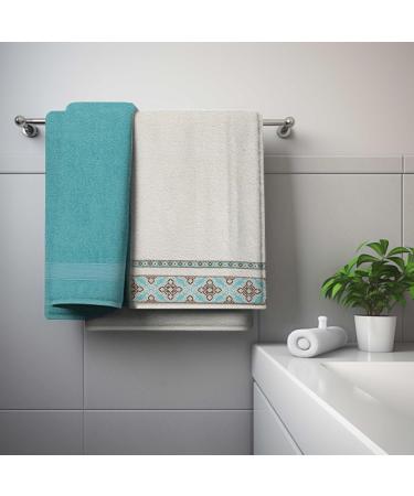 Class Home Collection 6-Piece Jacquard Cotton Bath Towels Set - Alya Turquoise | Premium Quality & International Shipping - Buy Online on GoSupps.com