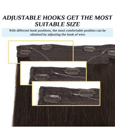 GOO GOO Brown Invisible Elastic Wire for Hair Extensions - 3 Adjustable Fish Line Sizes with Stainless Steel Clips - Buy Online on GoSupps.com