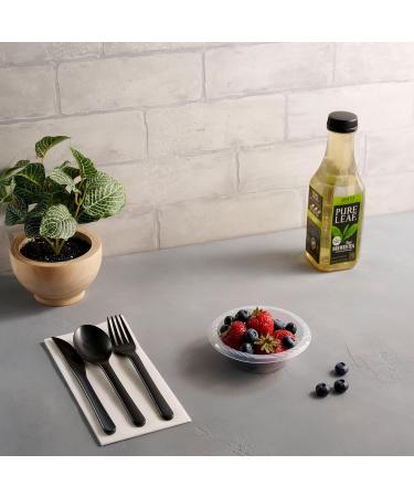 GOURMEX 5oz Plastic Plates Disposable | Clear Party Plates Bulk Disposable Plates | Microwaveable Food Safe BPA Free Disposable Plates (5oz) - Buy Online on GoSupps.com