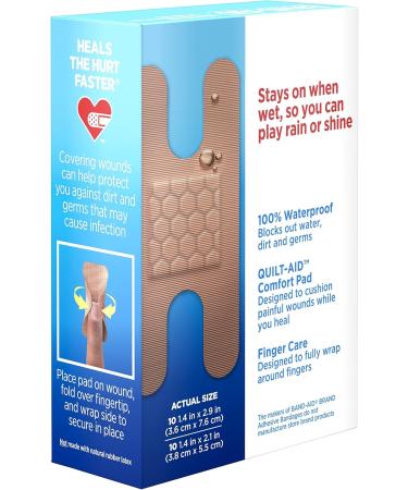 Buy Band-Aid Water Block Waterproof Adhesive Bandages - 20 ct Fingertip & Knuckle (Pack of 6) | Fast International Shipping - Buy Online on GoSupps.com
