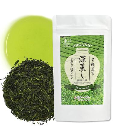 Green Tea Sencha (Fukamushi) Japanese Organic Loose Leaf Green Tea 80g YAMASAN