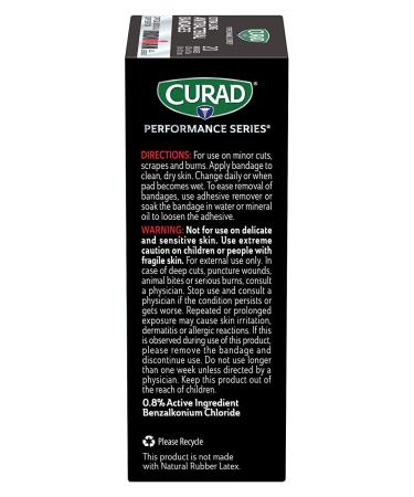 Curad Performance Series Ironman Extra Long Antibacterial Bandages - 20 Count - Buy Online on GoSupps.com