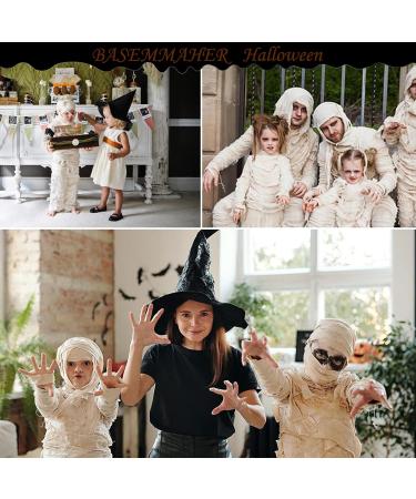 2 Rolls Halloween Mummy Bandage Wrap - Self-Adhesive White Stretch for Cosplay & Photography Props - Buy Online on GoSupps.com